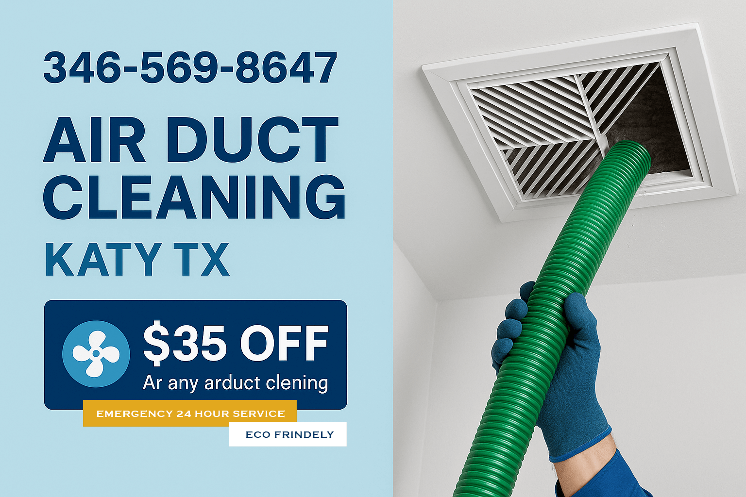   $35 Off air duct cleaning coupon from Katy Air Ducts Cleaning TX  for professional home vent service